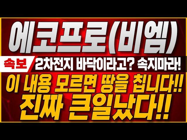 [에코프로 에코프로비엠 주가전망] 2차전지 바닥이니 매수하라고? 절대 속지마세요! 이내용 모르면 진짜 큰일납니다. 2025년 하반기 이렇게 변경됩니다.