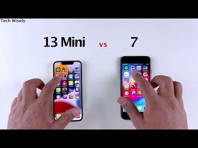 iPhone 13 Mini vs iPhone 7 SPEED TEST