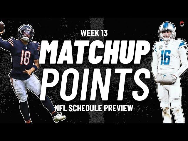 Fantasy Football Guru Reveals Top Matchup Points For Week 13!