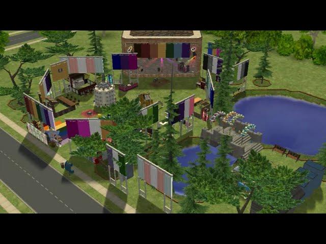 Sims 2 Build: Pride Festival