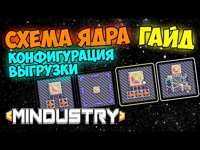 Mindustry - Схема ядра. Конфигурация выгрузки. Гайд.