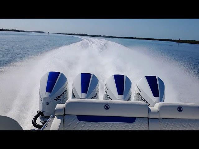 2020 Mystic Powerboats M4200 speed run 86.2 w fuel and passengers