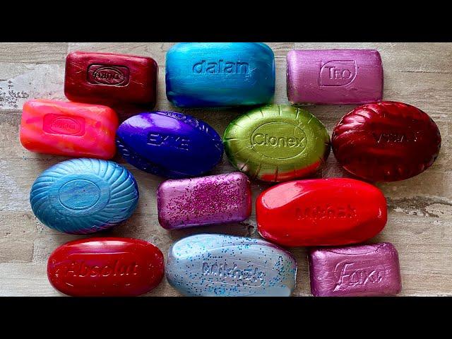 ASMR SOAP| Cutting colored soaр | Soap Carving| Резка крашенного мыла