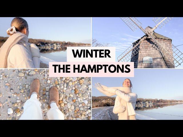 VLOG The HAMPTONS in WINTER! Beach, Tate's, Coffee Shops, LoveShackFancy