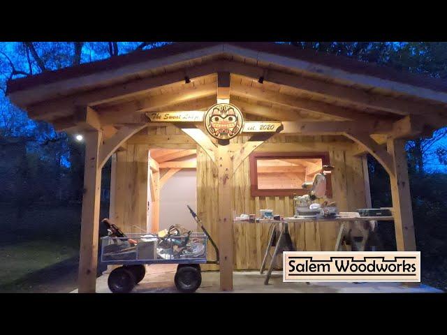 Timberframe Sauna - Building the Walls