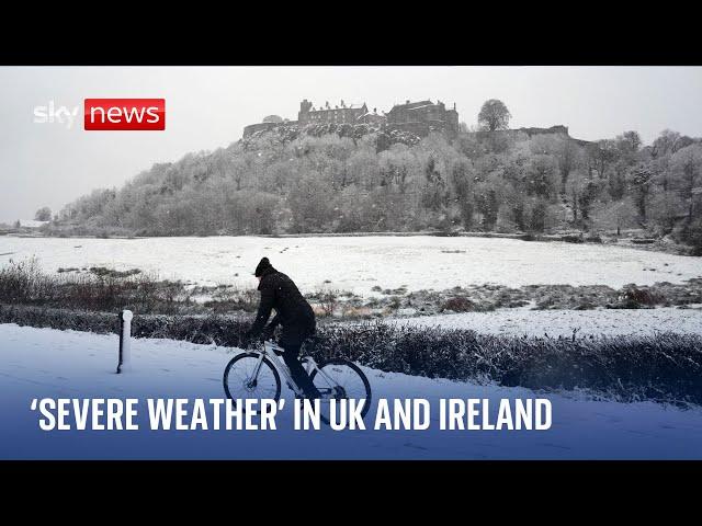 Storm Bert: 'Multi-hazard weather event' causes chaos across UK and Ireland