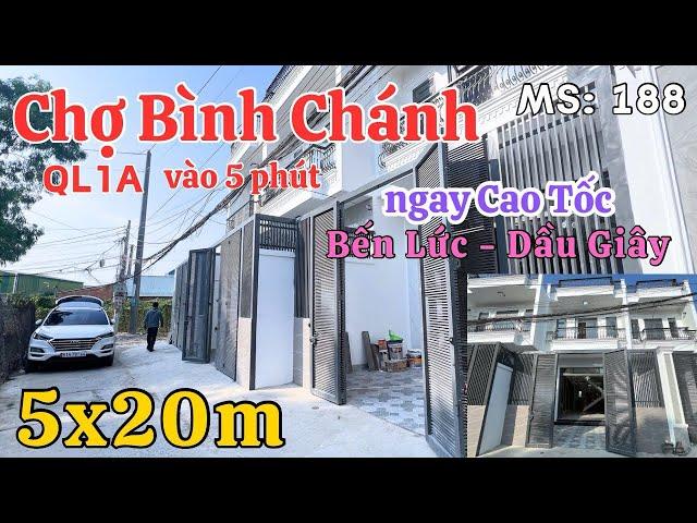  Vừa Ra Mắt  Nhà kế Chợ Bình Chánh | Thuý Kiều bán nhà giá rẻ ngay Cao Tốc Bến Lức - Dầu Giây