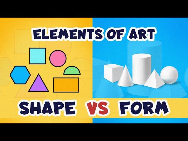 Elements of Art: Shape vs Form || Different between shape and form || Fundamental of Drawing