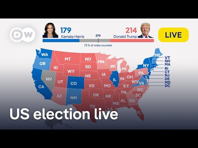 Watch live: 2024 US presidential election updates and first results | DW News