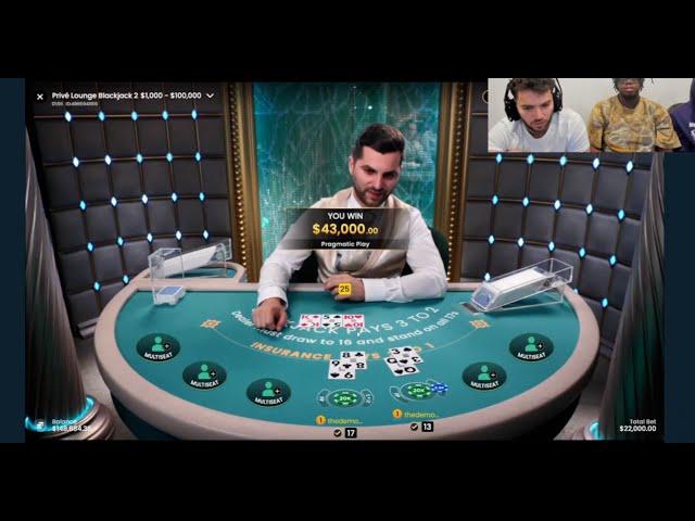 Adin Ross Is Going Crazy On The Blackjack Table! Online Gambling