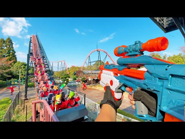 Nerf War | Amusement Park Battle 24 (Nerf First Person Shooter)