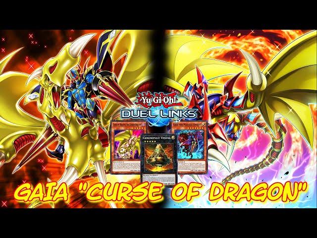 GAIA CURSE OF DRAGON  DECK DUEL LINKS RANKED DUEL REPLAY + DECKLIST [YU GI OH! DUEL LINKS]