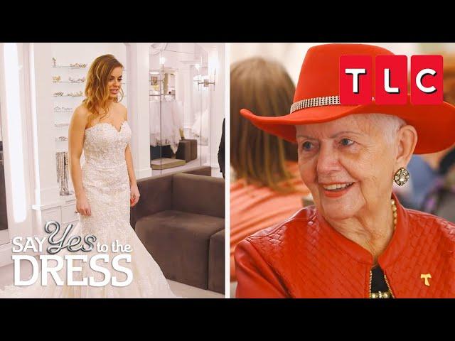 Bride Tries On Her Grandma's Vintage 1950's Wedding Dress! | Say Yes to the Dress | TLC