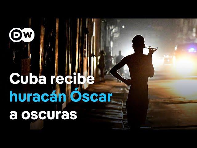 Huracán Óscar llega a Cuba tras apagón total