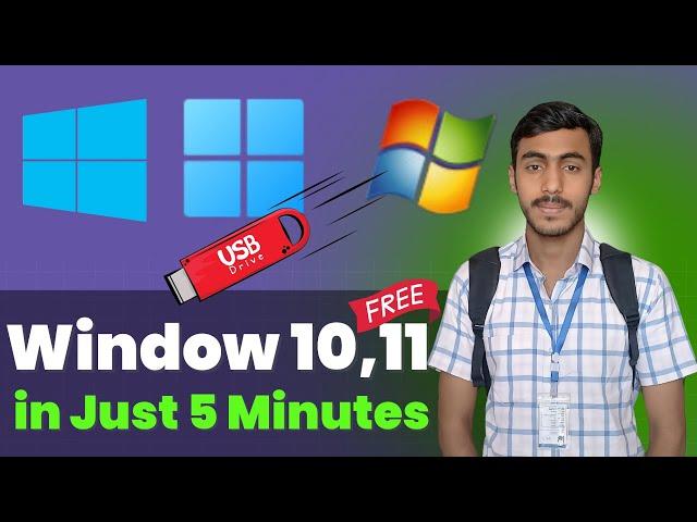 Windows 10 and 11 -Download & Install For Free! Step by step with Bootable Drive #windows #windows10