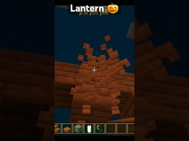 Minecraft pumpkin lantern . #shorts #minecraft #trending