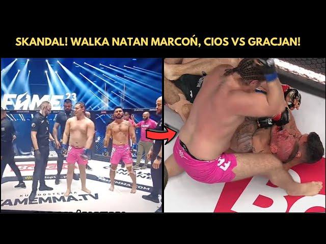 SKANDAL! NATAN MARCOŃ I ADRIAN CIOS POKONUJĄ GRACJANA SADZIŃSKIEGO (FAME MMA 23)