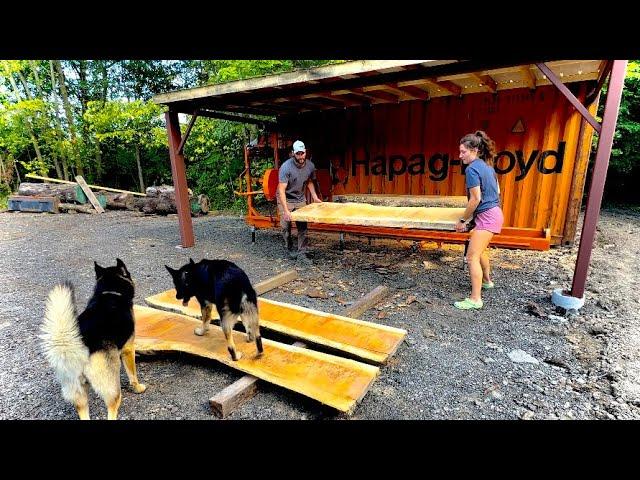 The Biggest Log That Will Fit On My Homemade Sawmill