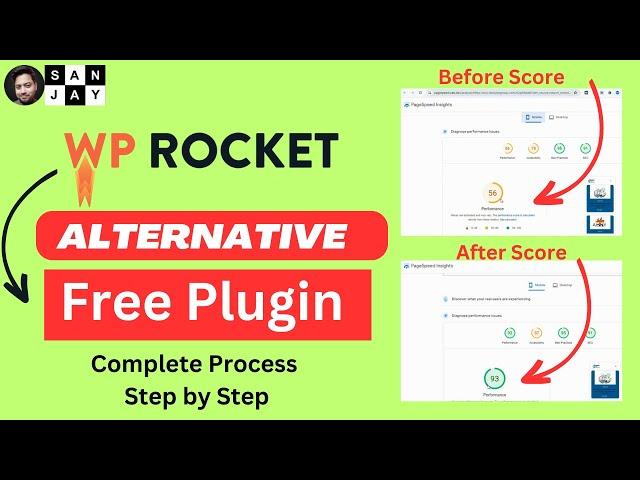 WP Rocket alternative free plugin | Alternative WP Rocket | Boost you page speed insights score