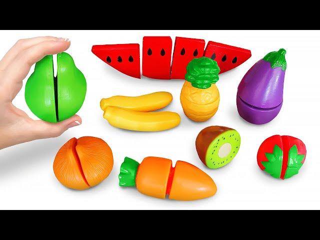 Learn Fruits and Vegetable Names with Toys | Preschool Toddler Learning Video