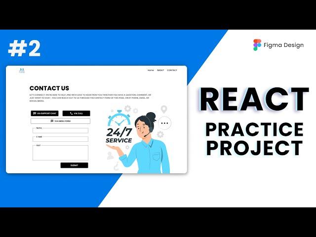 Project 2 - Contact Us | 10 React Projects for Beginners