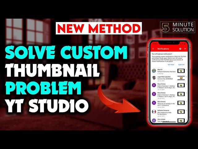 How to solve Custom thumbnail Problem on youtube 2024