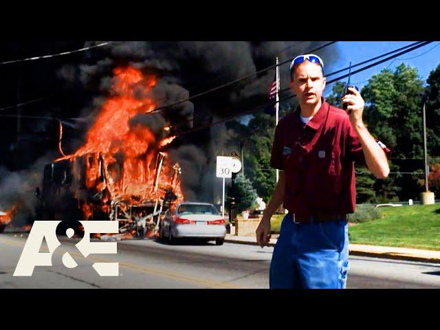 Car Fires - Top 7 Moments | Road Wars | A&E