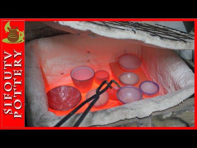 Raku Pottery firing video: Making a Raku Glazing and Raku Firing Part 2