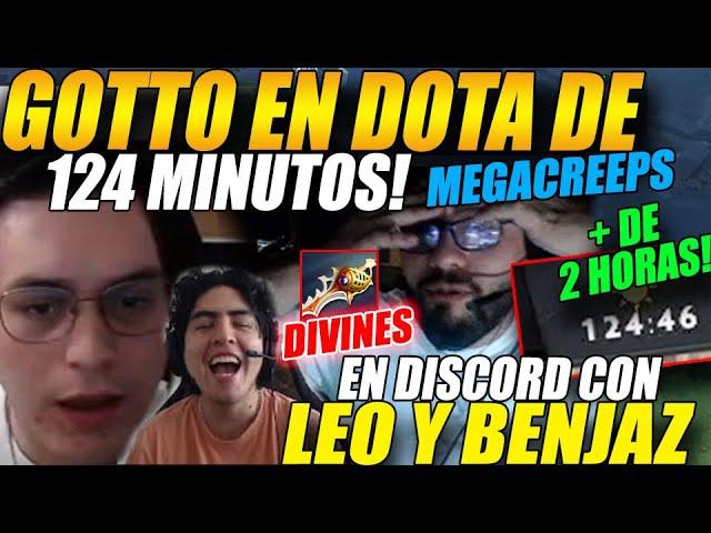 DOTA DE 2 HORAS!MATTHEW juega un dota de 124 minutos, contra MEGAS, DIVINES, en DISCORD con LEO