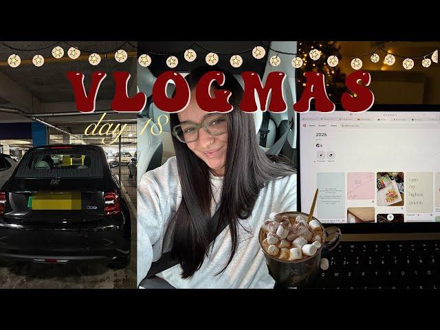 I GOT A CAR!! & picking my 2025 vision board pictures! vlogmas day 18