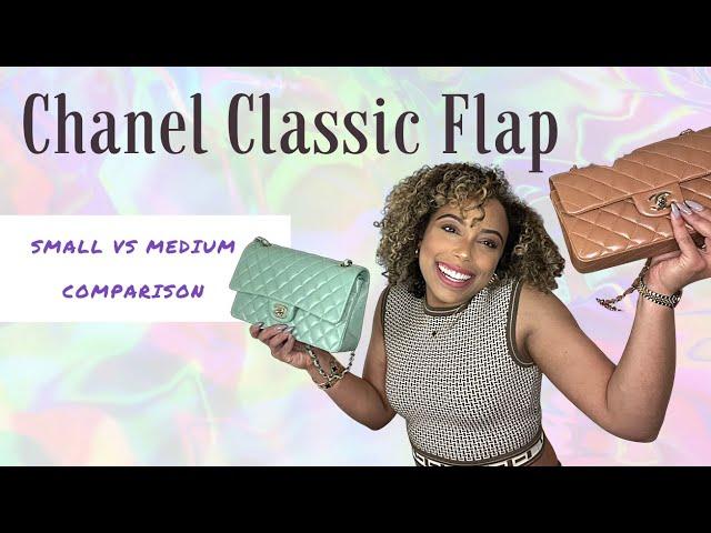 CHANEL SMALL VS MEDIUM CLASSIC FLAP | Here's What fits, Retail Prices,  & more