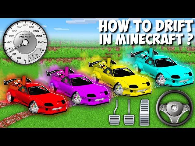 How to do PAIR DRIFT in Minecraft ? TOYOTA SUPRA DRIFT CAR !