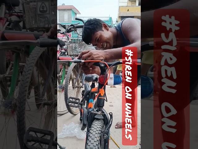 siren on wheels | dks new cycle parts | new cycle horn for kids | cycle accessories for chota bro