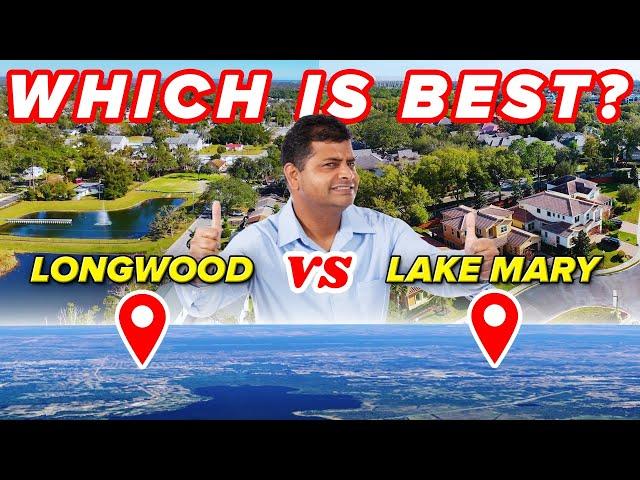 Living in LONGWOOD Florida vs LAKE MARY Florida 2025 | Which Suburbs Is Best?? 