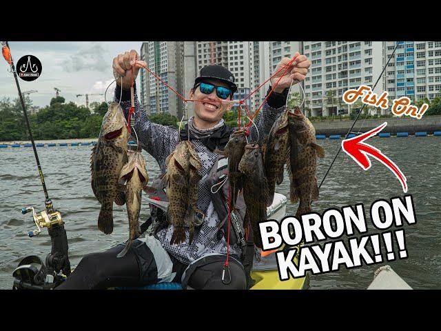 This Spot Full Of Groupers!! x Fish On | Punggol Kayak Fishing | - EP95