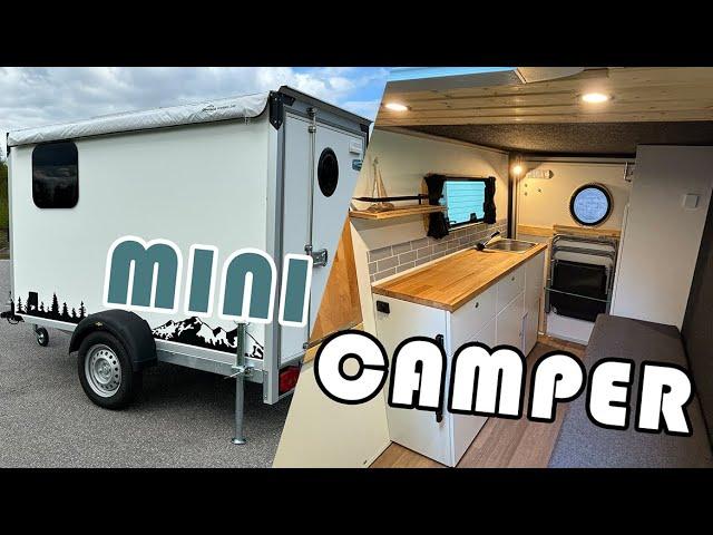 DIY Mini Camper / 750kg Micro Caravan / cargo trailer conversion / Kofferanhänger Wohnwagen Umbau