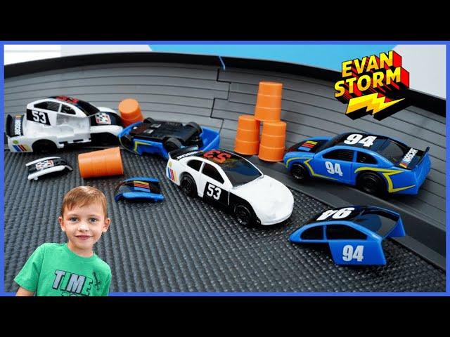 DIY Battery Power Crash Racer Race Track Fun at Home