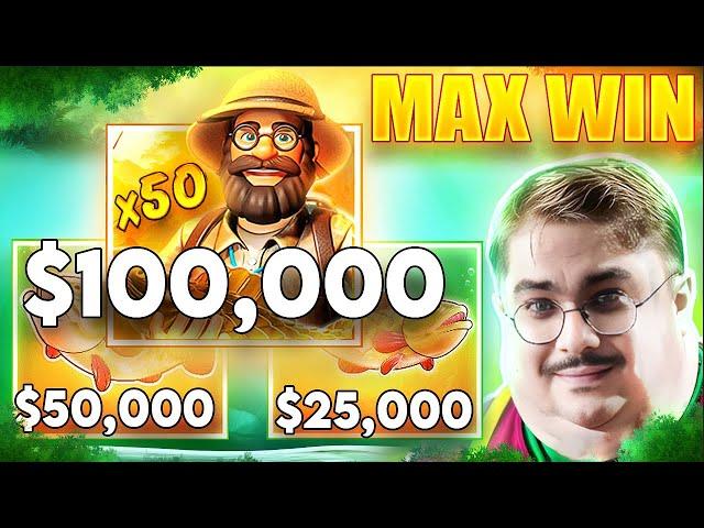 I GOT MAX WIN ON BIG BASS AMAZON XTREME while OPENING A $60,000 BONUS HUNT ( ft @WatchGamesTV )