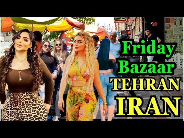 IRANThe reality of Life in Tehran|Walking in best Bazaar(Friday Bazaar)|جمعه بازار تهران