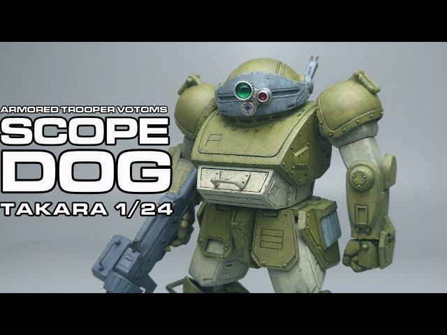 装甲騎兵ボトムズVOTOMS SCOPEDOG 1/24 video build