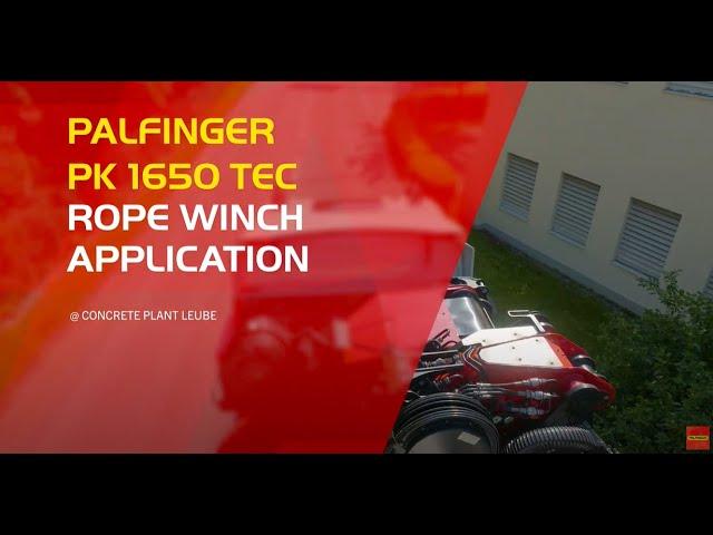 PALFINGER PK 1650 TEC - The future of crane operation