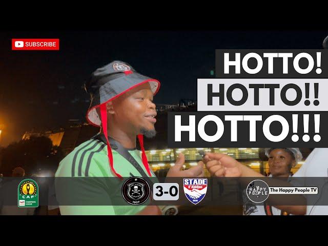 Hotto Is A Model Professional, He Sets The Standards! |Orlando Pirates 3-0 Stade d'Abidjan | Fan Cam