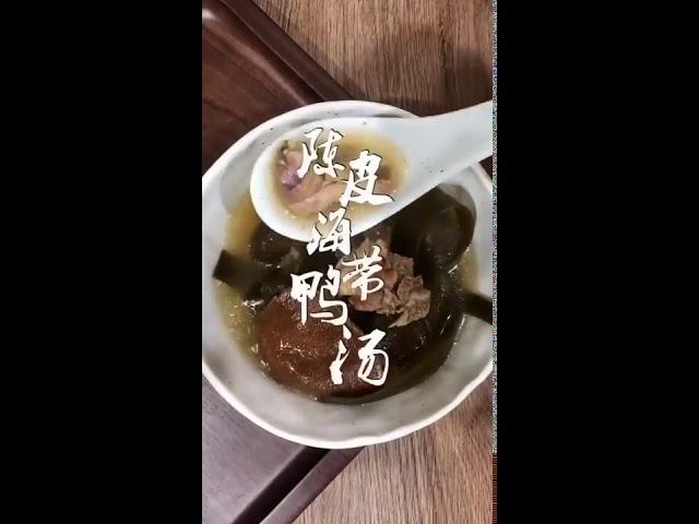 017陈皮海带鸭汤Chenpi Kelp Duck Soup（traditional chinese food）