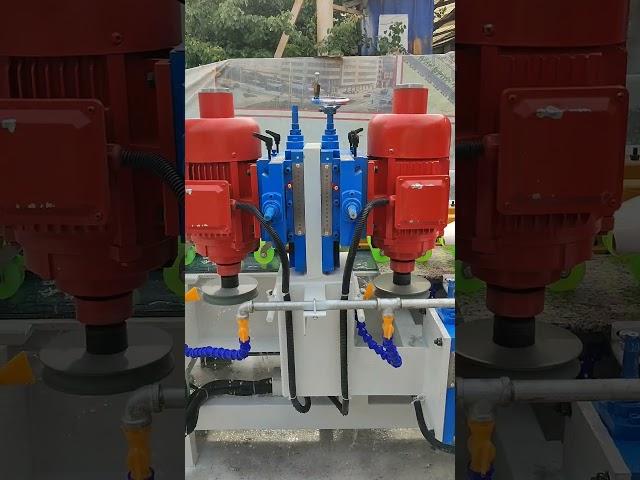 High efficiency automatic stair stone grooving edge profiling machine
