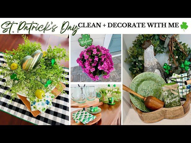 SPRING ST. PATRICK'S DAY CLEAN AND DECORATE WITH ME | FARMHOUSE COTTAGE ST. PATRICK'S HOME DECOR ️