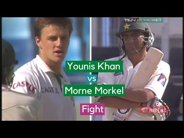 Younis khan vs Morne Morkel Fight   - Younis khan Aggression was at best