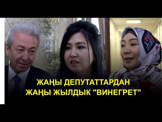 Жаңы депутаттардан жаңы жылдык "винегрет"