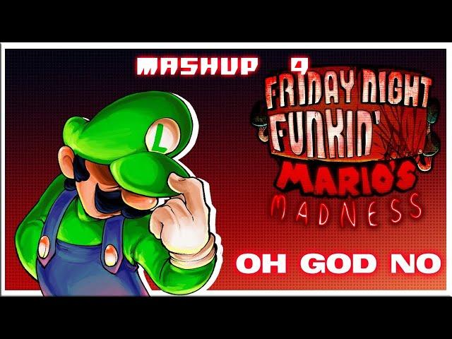 FNF Oh God No || MASHUP  9 || Mario Madness v2