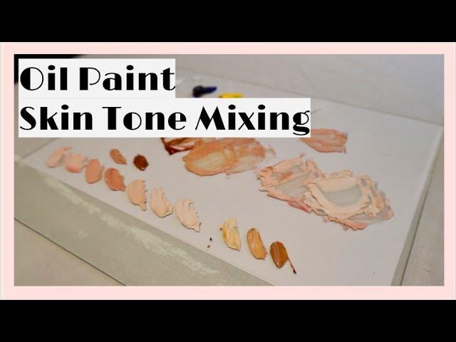 HOW TO MIX SKIN TONES WITH OIL PAINT: Using only 4 colours