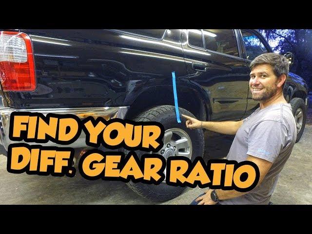 How do i find my differential gear ratio